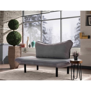2-Seat Sofa-Bed Chatto - Grey Grey
