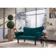2-Seat Sofa-Bed Chatto - Petrol Blue Petrol Blue Atelier del Sofa 2-Seat Sofa-Bed Chatto - Petrol Blue Petrol Blue