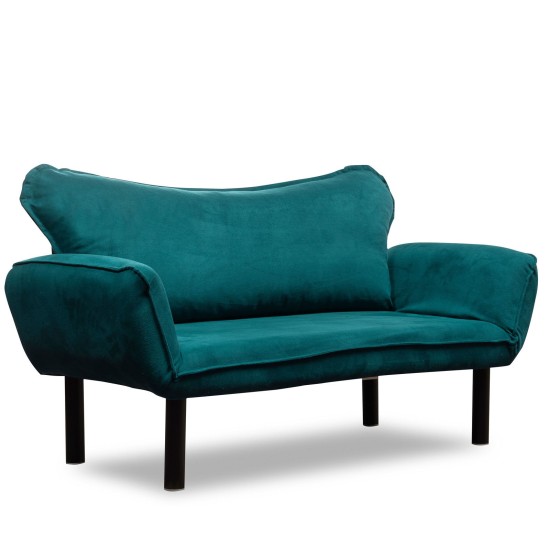 2-Seat Sofa-Bed Chatto - Petrol Blue Petrol Blue Atelier del Sofa 2-Seat Sofa-Bed Chatto - Petrol Blue Petrol Blue