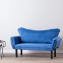 2-Seat Sofa-Bed Chatto - Blue Blue