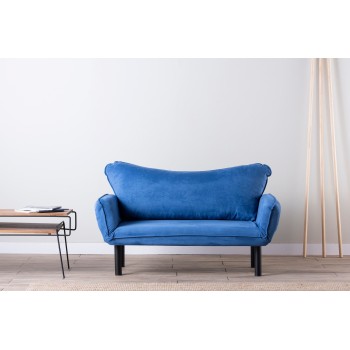 2-Seat Sofa-Bed Chatto - Blue Blue