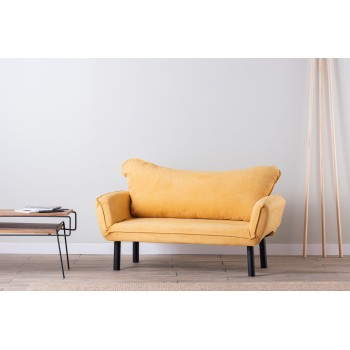2-Seat Sofa-Bed Chatto - Mustard Mustard