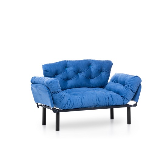 Διθέσιος Καναπές Κρεβάτι - Nitta -Χρώμα Μπλε - 155x70x85εκ Διθέσιος Καναπές Κρεβάτι - Nitta -Χρώμα Μπλε - 155x70x85εκ