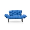 Διθέσιος Καναπές Κρεβάτι - Nitta -Χρώμα Μπλε - 155x70x85εκ