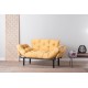 2-Seat Sofa-Bed Nitta - Mustard Mustard Atelier del Sofa 2-Seat Sofa-Bed Nitta - Mustard Mustard