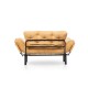 2-Seat Sofa-Bed Nitta - Mustard Mustard Atelier del Sofa 2-Seat Sofa-Bed Nitta - Mustard Mustard