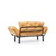 2-Seat Sofa-Bed Nitta - Mustard Mustard Atelier del Sofa 2-Seat Sofa-Bed Nitta - Mustard Mustard
