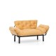 2-Seat Sofa-Bed Nitta - Mustard Mustard Atelier del Sofa 2-Seat Sofa-Bed Nitta - Mustard Mustard