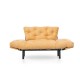 2-Seat Sofa-Bed Nitta - Mustard Mustard Atelier del Sofa 2-Seat Sofa-Bed Nitta - Mustard Mustard