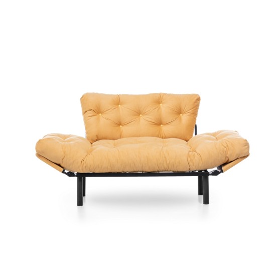 2-Seat Sofa-Bed Nitta - Mustard Mustard Atelier del Sofa 2-Seat Sofa-Bed Nitta - Mustard Mustard