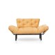 2-Seat Sofa-Bed Nitta - Mustard Mustard Atelier del Sofa 2-Seat Sofa-Bed Nitta - Mustard Mustard