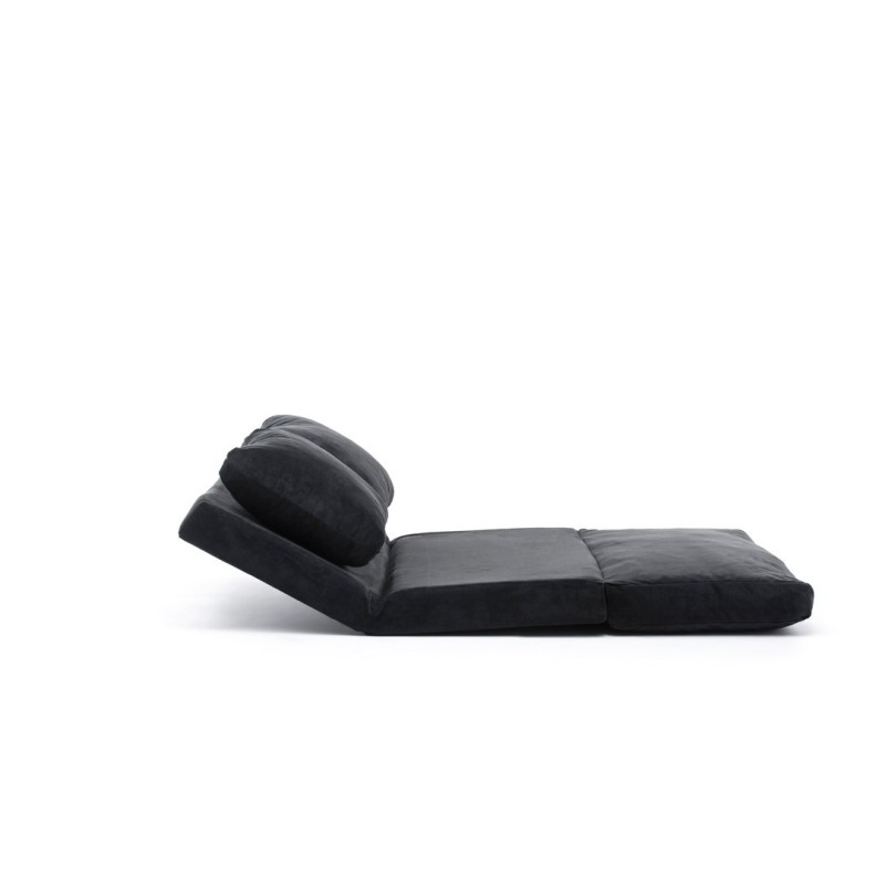 Διθέσιος Καναπές Κρεβάτι - Taida - Χρώμα Μαύρο - 120x68x26εκ