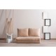 Διθέσιος Καναπές Κρεβάτι - Taida - Χρώμα Cream - 120x68x26εκ