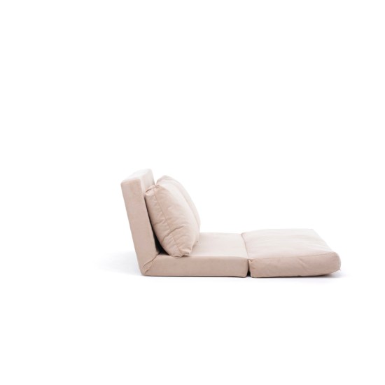 Διθέσιος Καναπές Κρεβάτι - Taida - Χρώμα Cream - 120x68x26εκ