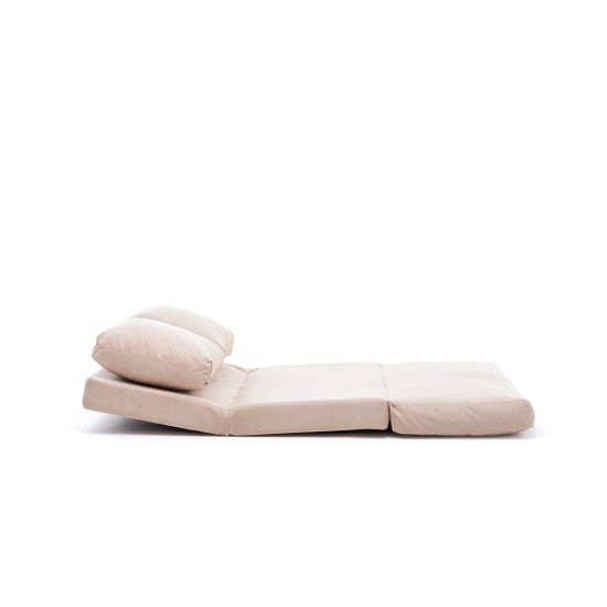 Διθέσιος Καναπές Κρεβάτι - Taida - Χρώμα Cream - 120x68x26εκ