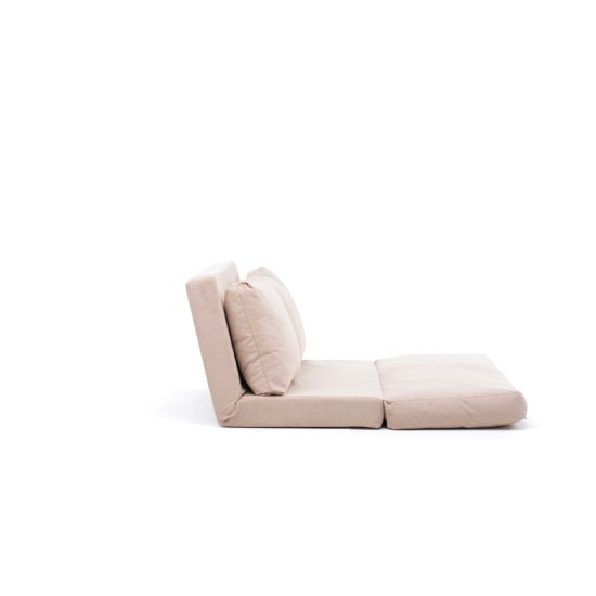 Διθέσιος Καναπές Κρεβάτι - Taida - Χρώμα Cream - 120x68x26εκ