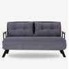 Καναπές Κρεβάτι Διθέσιος - Sando 2 - Χρώμα Γκρι - 133x50x45εκ