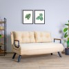 Καναπές Κρεβάτι Διθέσιος - Sando 2 - Χρώμα Cream - 133x50x45εκ