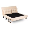 Καναπές Κρεβάτι Διθέσιος - Sando 2 - Χρώμα Cream - 133x50x45εκ