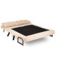 Καναπές Κρεβάτι Διθέσιος - Sando 2 - Χρώμα Cream - 133x50x45εκ