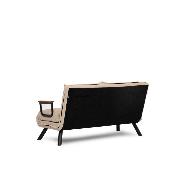 Καναπές Κρεβάτι Διθέσιος - Sando 2 - Χρώμα Cream - 133x50x45εκ