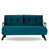 Καναπές Κρεβάτι Διθέσιος - Sando 2 - Χρώμα Πετρόλ - 133x50x45εκ