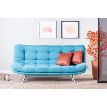 3-Seat Sofa-Bed Misa Sofabed - Turquoise Turquoise