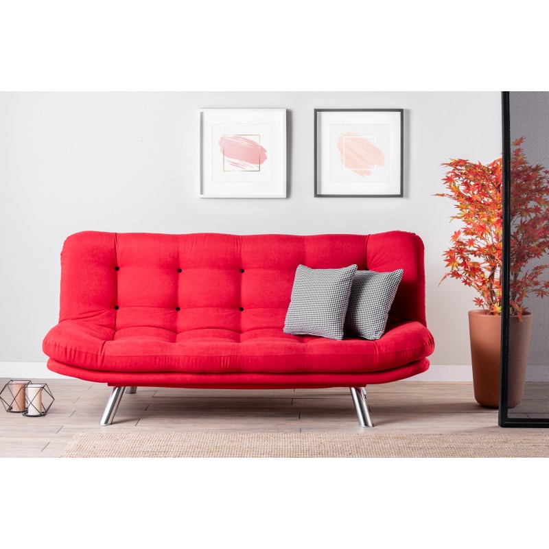 3-Seat Sofa-Bed Misa Sofabed - Red Red