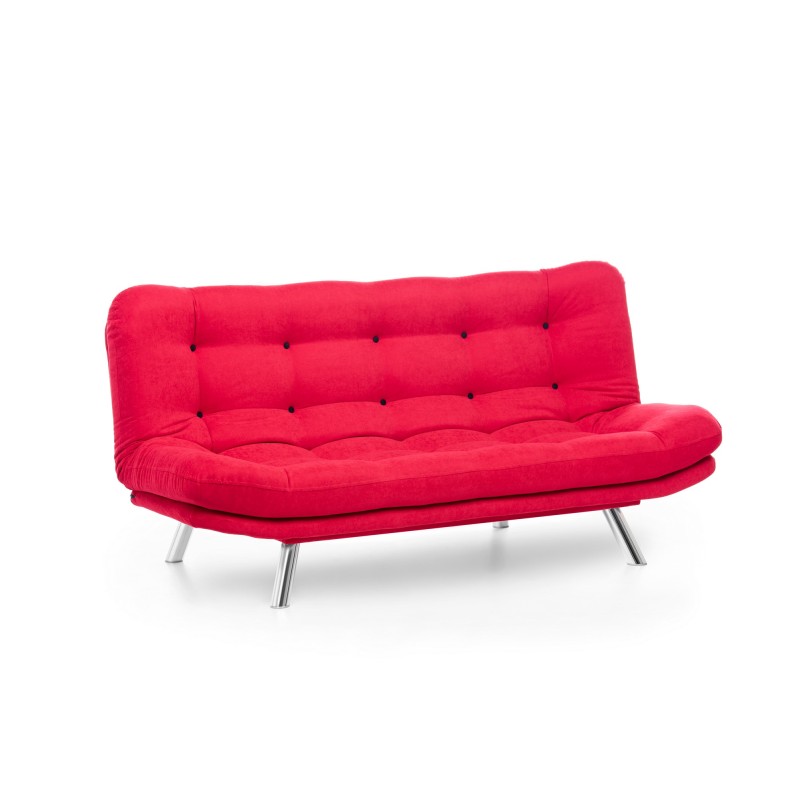 3-Seat Sofa-Bed Misa Sofabed - Red Red
