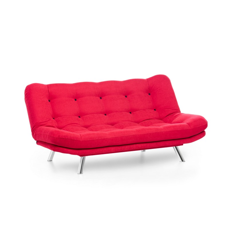 3-Seat Sofa-Bed Misa Sofabed - Red Red