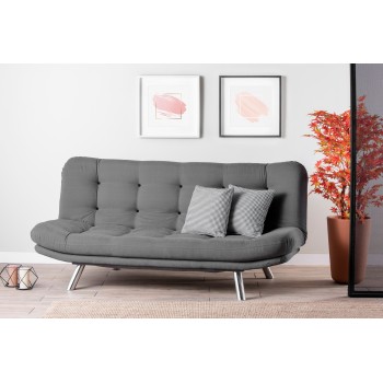 3-Seat Sofa-Bed Misa Sofabed - Grey Grey