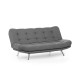 3-Seat Sofa-Bed Misa Sofabed - Grey Grey Atelier del Sofa 3-Seat Sofa-Bed Misa Sofabed - Grey Grey