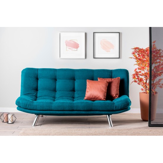 Atelier del Sofa 3-Seat Sofa-Bed Misa Sofabed - Petrol Green Petrol Green