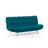 Atelier del Sofa 3-Seat Sofa-Bed Misa Sofabed - Petrol Green Petrol Green