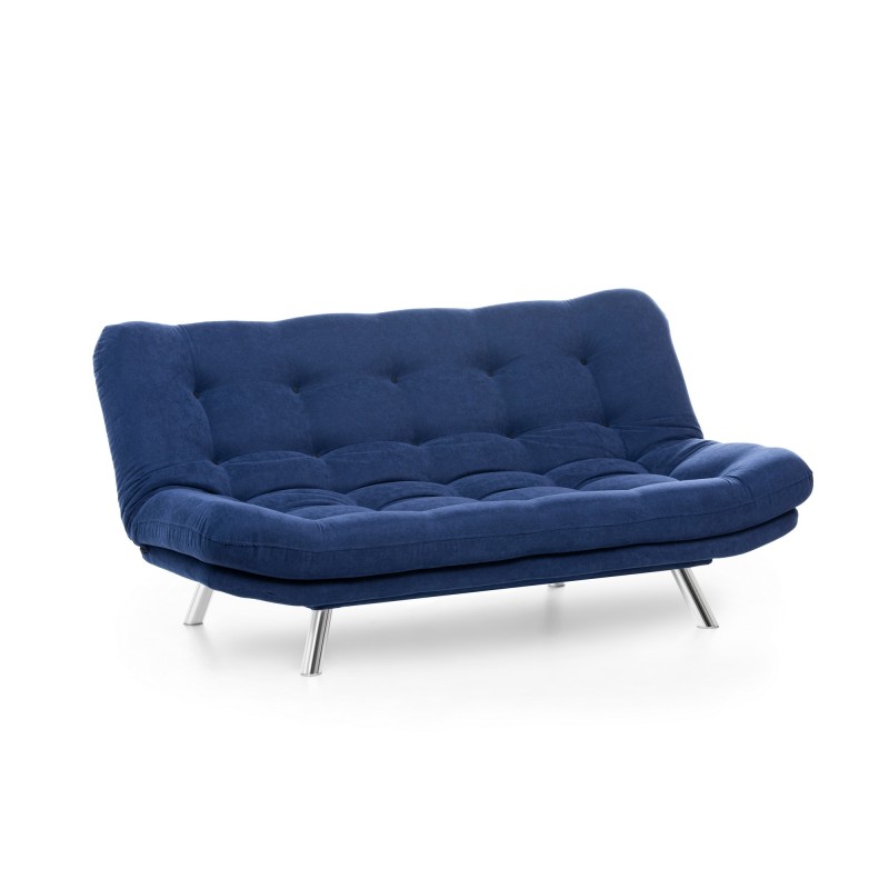 3-Seat Sofa-Bed Misa Sofabed - Navy Blue Navy Blue