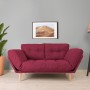 3-Seat Sofa-Bed Nina Daybed - Dark Red GR105 Dark Red
