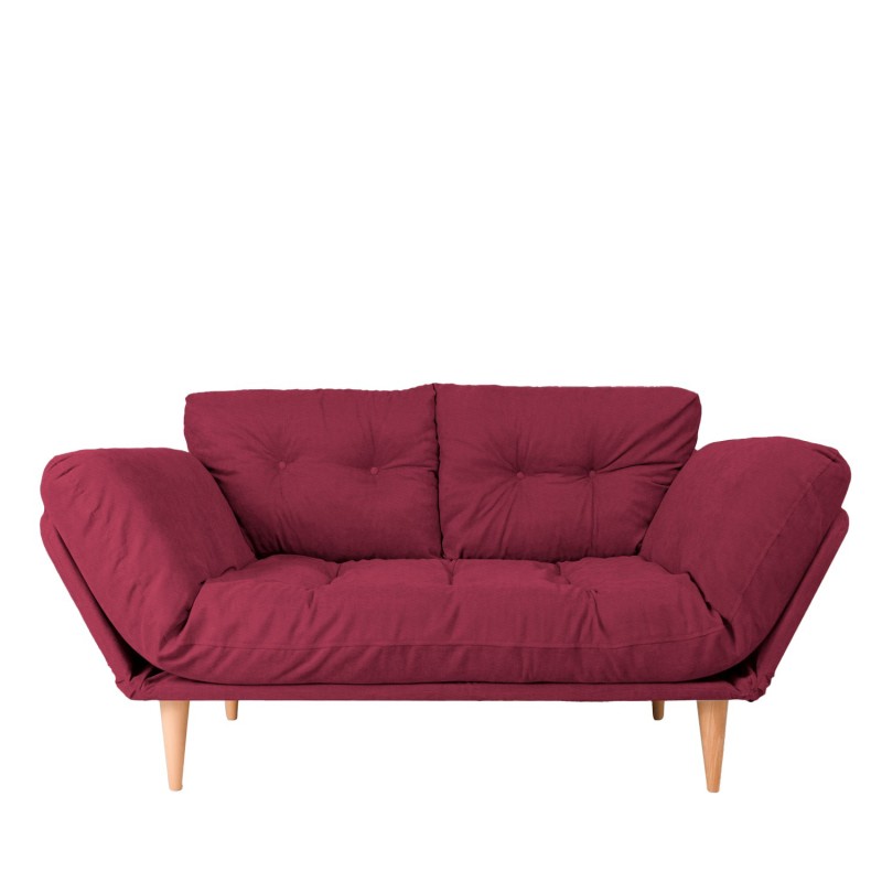 3-Seat Sofa-Bed Nina Daybed - Dark Red GR105 Dark Red