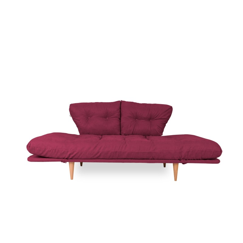 3-Seat Sofa-Bed Nina Daybed - Dark Red GR105 Dark Red