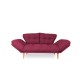 3-Seat Sofa-Bed Nina Daybed - Dark Red GR105 Dark Red