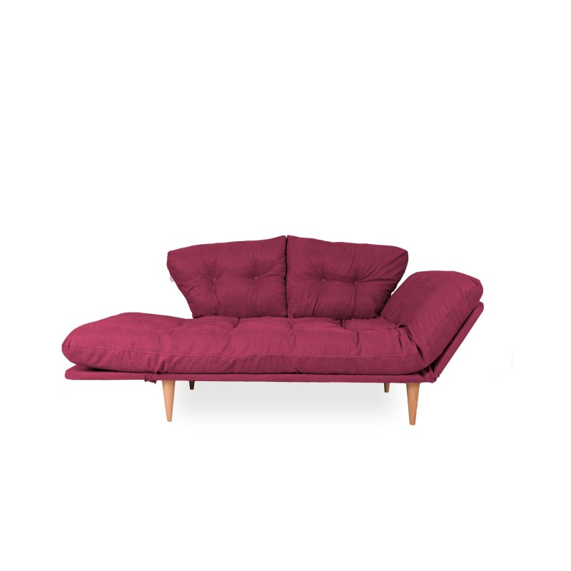 3-Seat Sofa-Bed Nina Daybed - Dark Red GR105 Dark Red