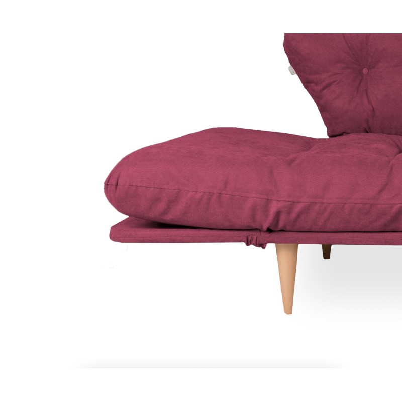 3-Seat Sofa-Bed Nina Daybed - Dark Red GR105 Dark Red