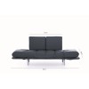 3-Seat Sofa-Bed Nina Daybed - Dark Red GR105 Dark Red