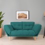 3-Seat Sofa-Bed Nina Daybed - Petrol Green GR124 Petrol Green