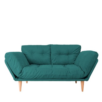 3-Seat Sofa-Bed Nina Daybed - Petrol Green GR124 Petrol Green