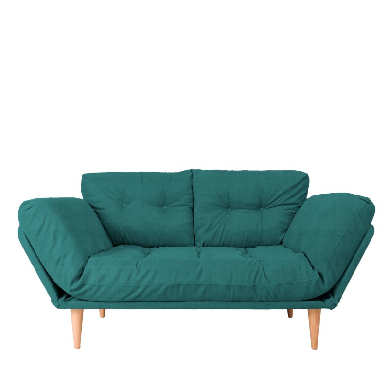 3-Seat Sofa-Bed Nina Daybed - Petrol Green GR124 Petrol Green