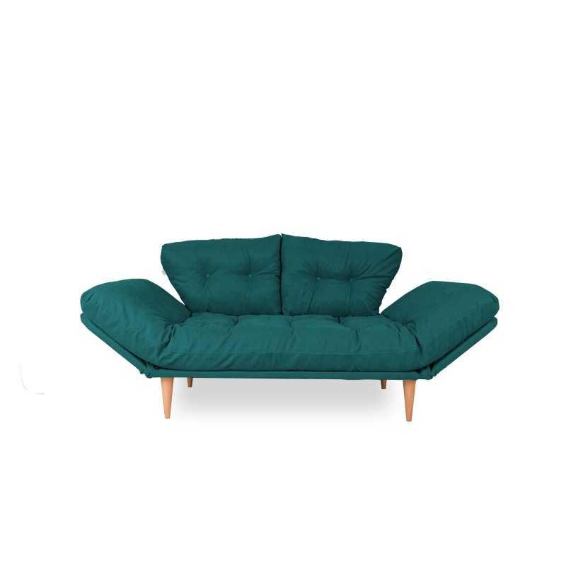 3-Seat Sofa-Bed Nina Daybed - Petrol Green GR124 Petrol Green
