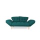 3-Seat Sofa-Bed Nina Daybed - Petrol Green GR124 Petrol Green