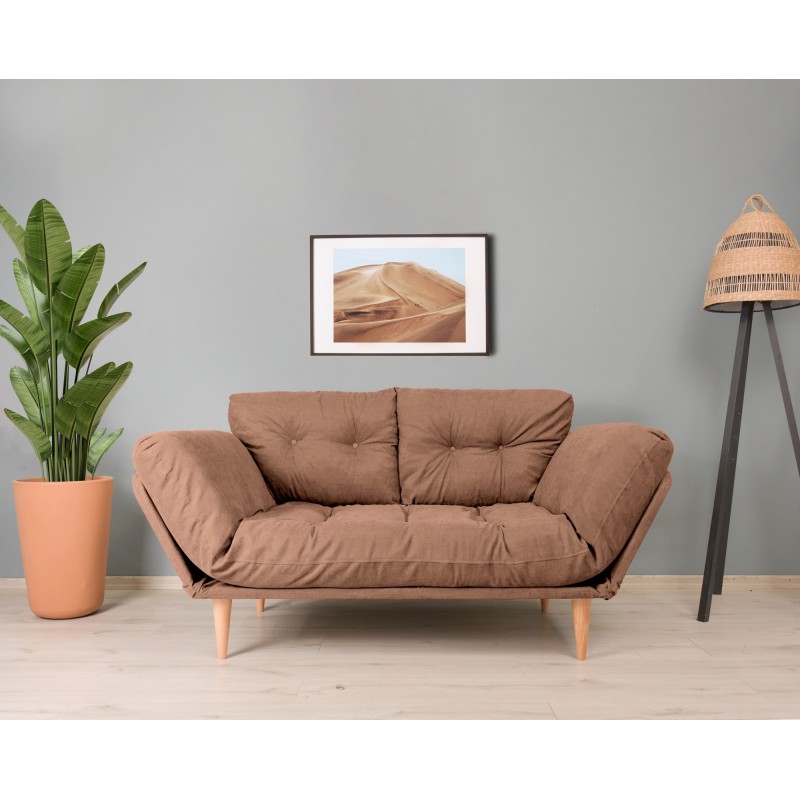 3-Seat Sofa-Bed Nina Daybed - Light Brown GR102 Light Brown