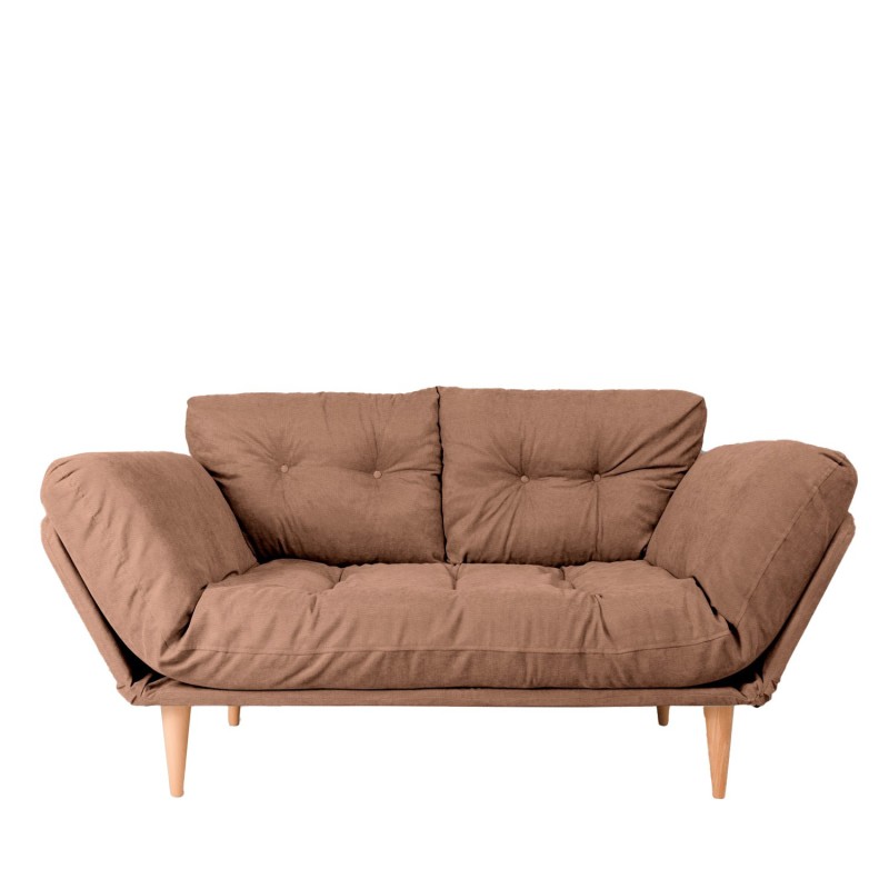 3-Seat Sofa-Bed Nina Daybed - Light Brown GR102 Light Brown