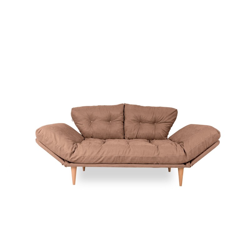 3-Seat Sofa-Bed Nina Daybed - Light Brown GR102 Light Brown